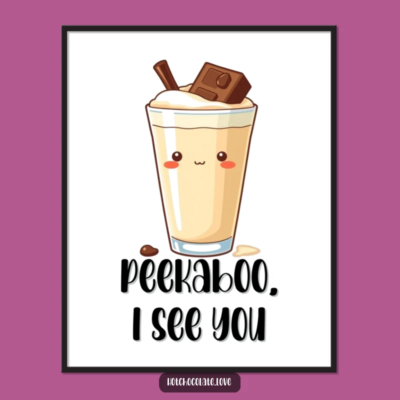 Funny Curious Chocolate Chip Poster: Bring Playful Intrigue to Your Walls
