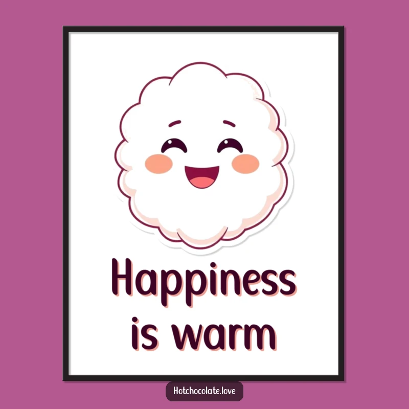 Funny Smiling Steam Poster: Bring Cheerful Warmth and Happy Faces to Your Walls