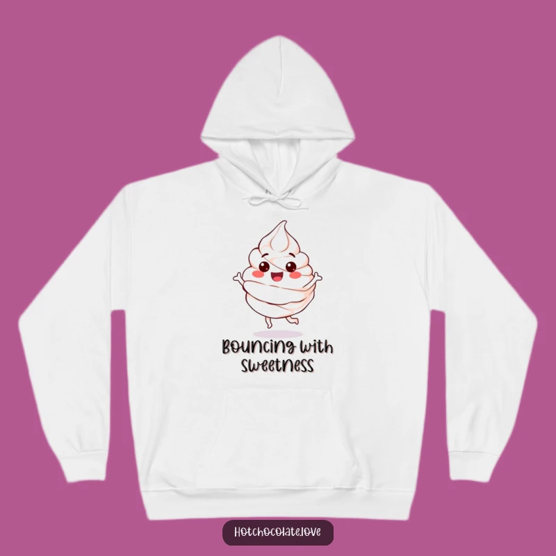 Funny Whipped Cream Hoodie: Cozy Comfort with a Bouncing Sweet Treat