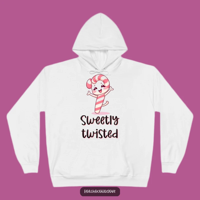 Cozy Funny Candy Cane Hoodie - Warm & Hilarious Winter Gift