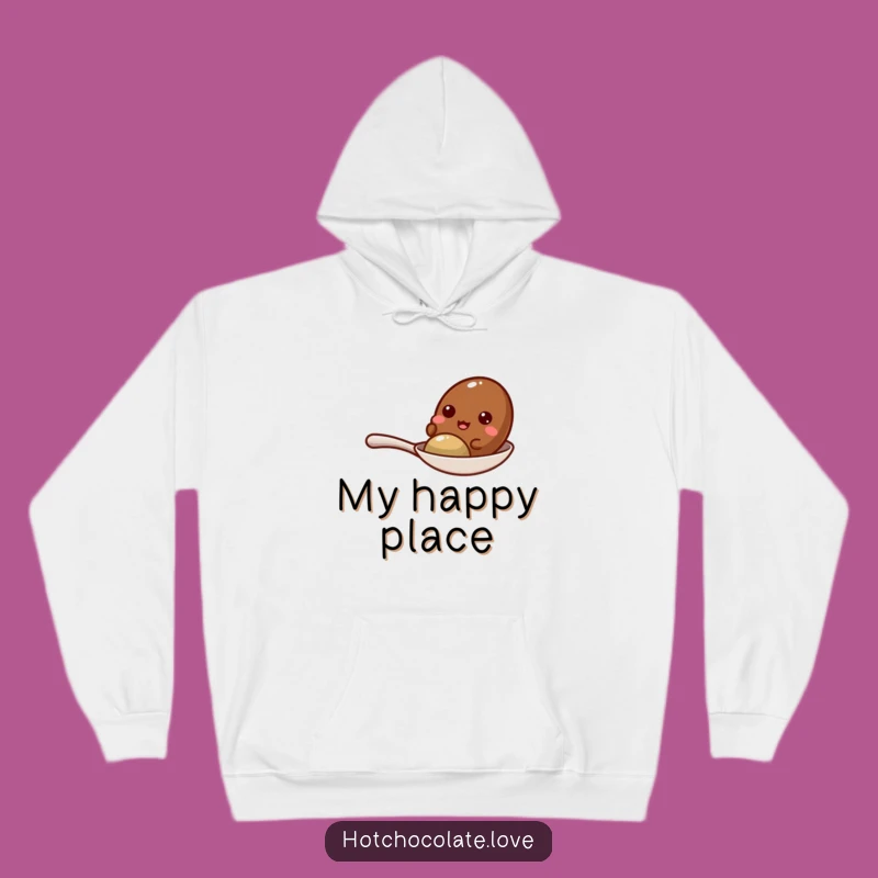 Cozy Funny Giggling Cocoa Bean Spoon Hoodie - Warm Laughs Gift