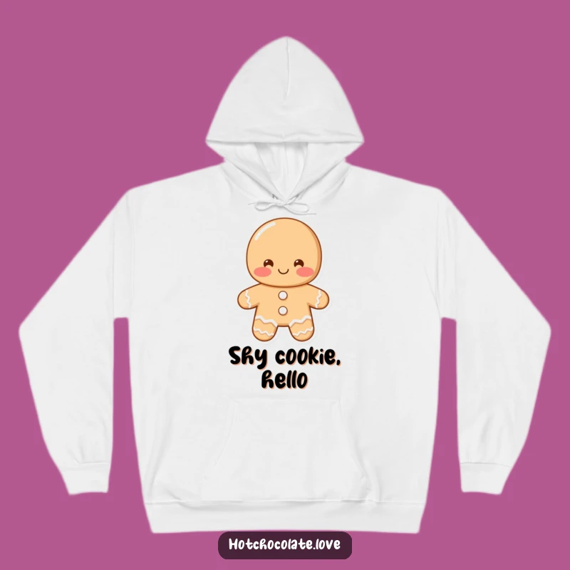 Cozy Funny Shy Gingerbread Man Hoodie: Warmth and Sweetness for Gentle Souls
