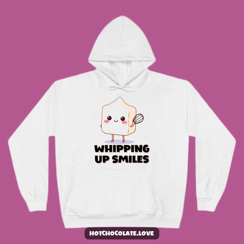 Cozy Funny Sugar Cube Whisk Hoodie - Warm Baking Gift