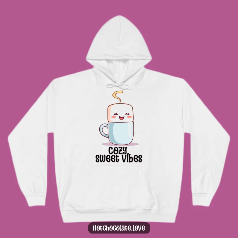 Funny Marshmallow Stirring Hoodie - Cozy Up with Sweet Comfort