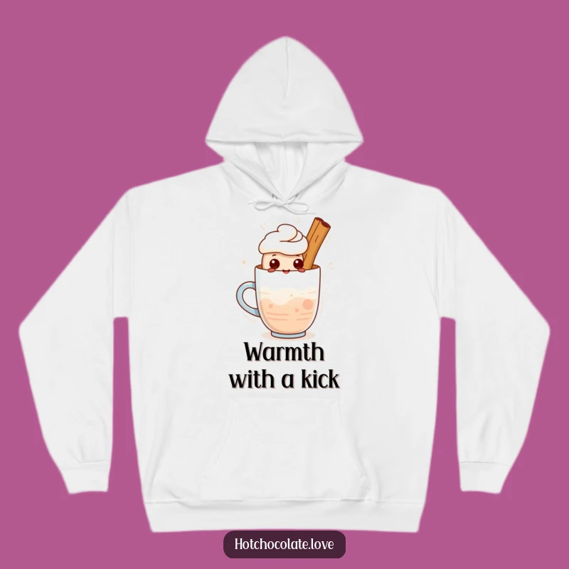 Funny Cinnamon Stick Hoodie: Proud Warm Drink Character Comfort