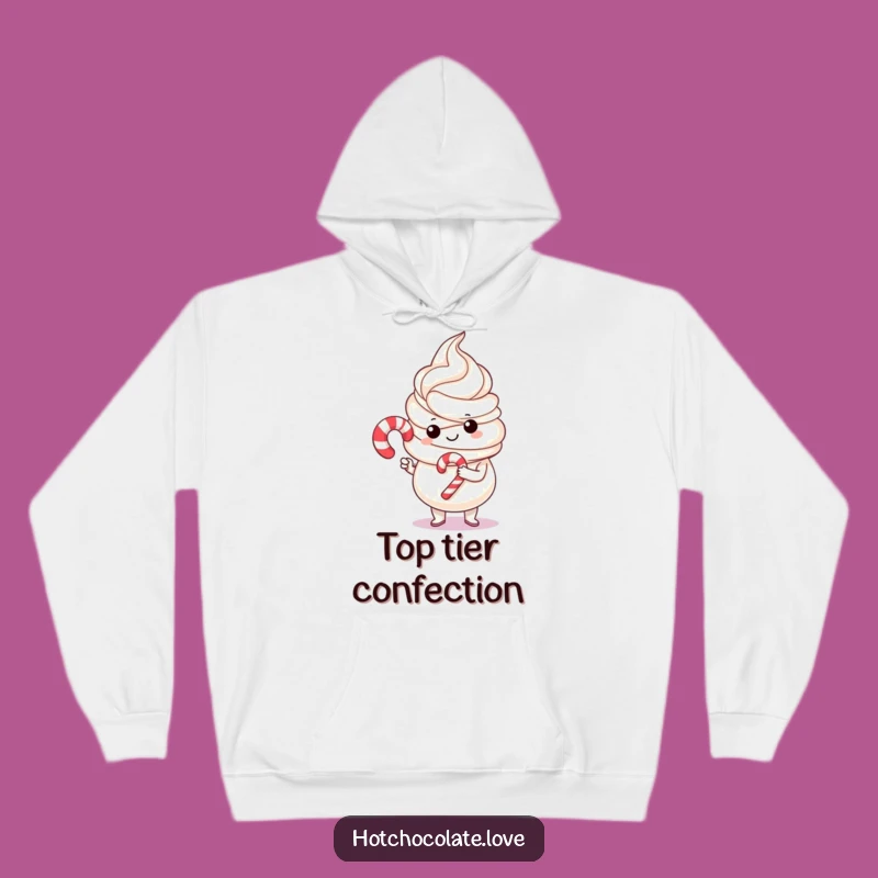 Funny Whipped Cream & Candy Cane Hoodie: Cozy Up With This Hilarious Holiday Sweatshirt Gift