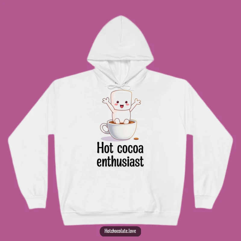 Cozy Funny Marshmallow Hot Chocolate Hoodie - Warm & Hilarious Gift