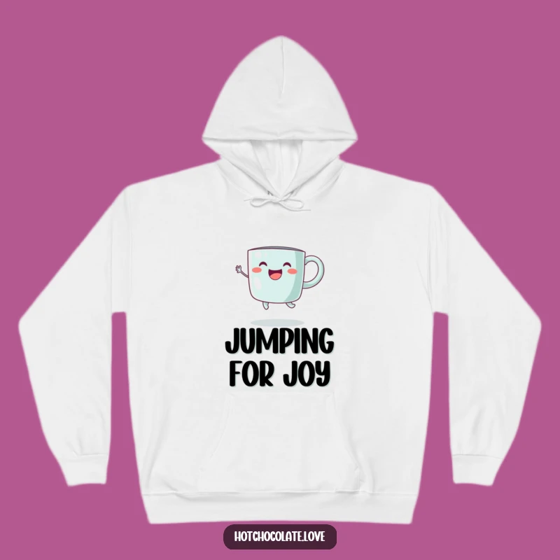 Funny Joyful Mug Hoodie: Cozy Jumper Gift, Perfect for Warm Comfort