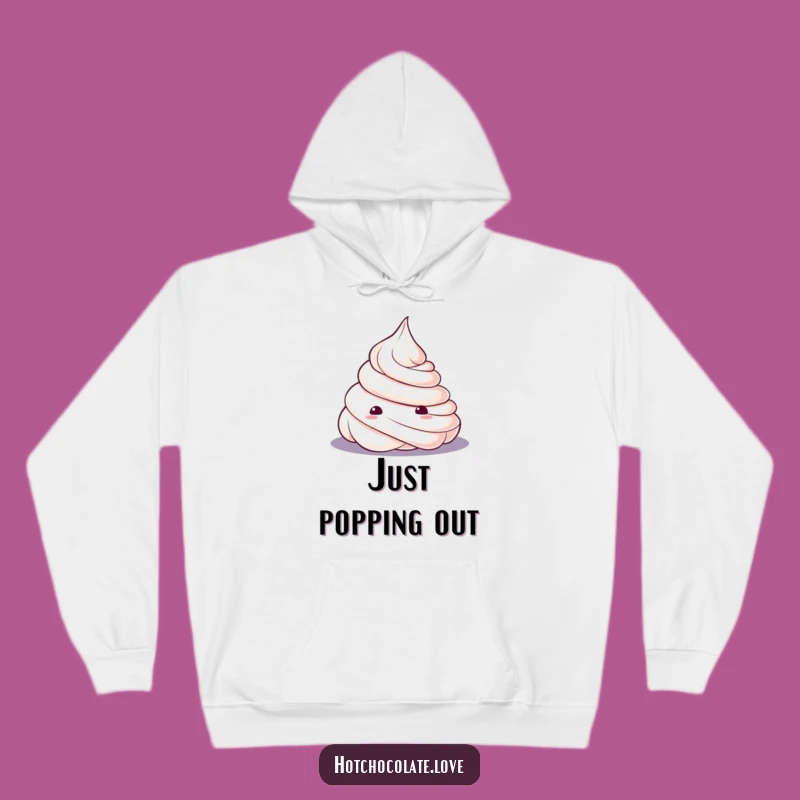 Funny Whipped Cream Hoodie: Cozy & Cute Curious Dollop, Perfect Winter Gift