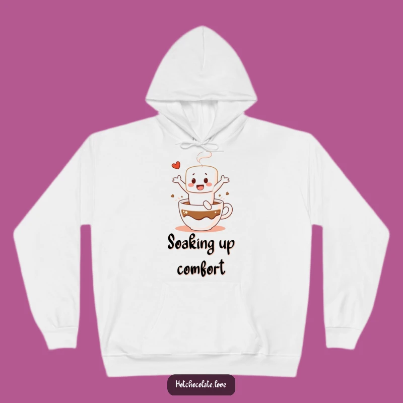 Funny Marshmallow Dive Hoodie - Cozy Chocolate Lover Sweatshirt, Ideal Funny Gift