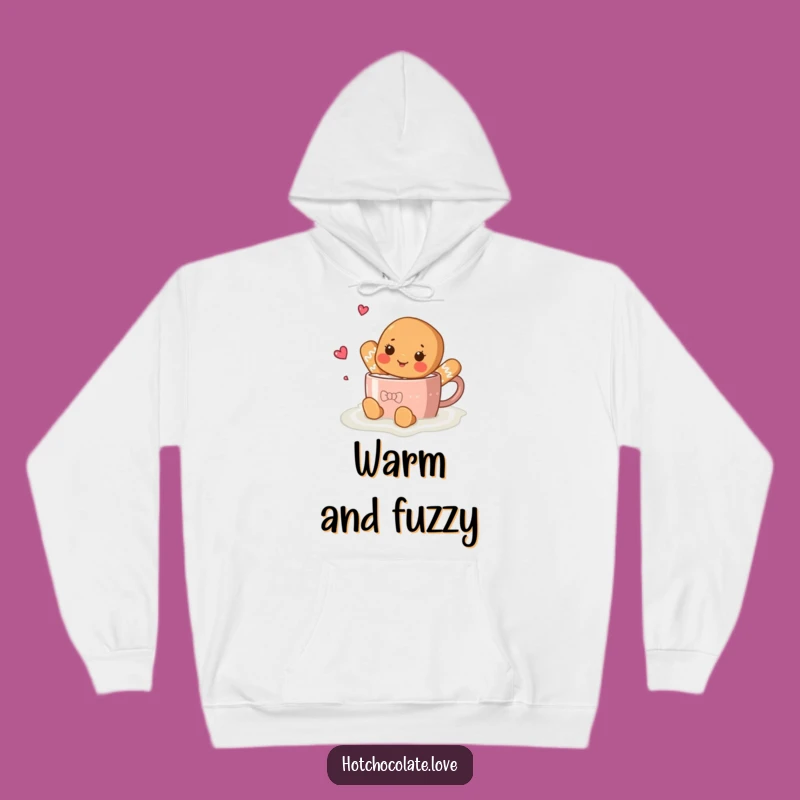 Funny Gingerbread Hoodie: Cozy Hot Chocolate Swim - Warm Holiday Apparel