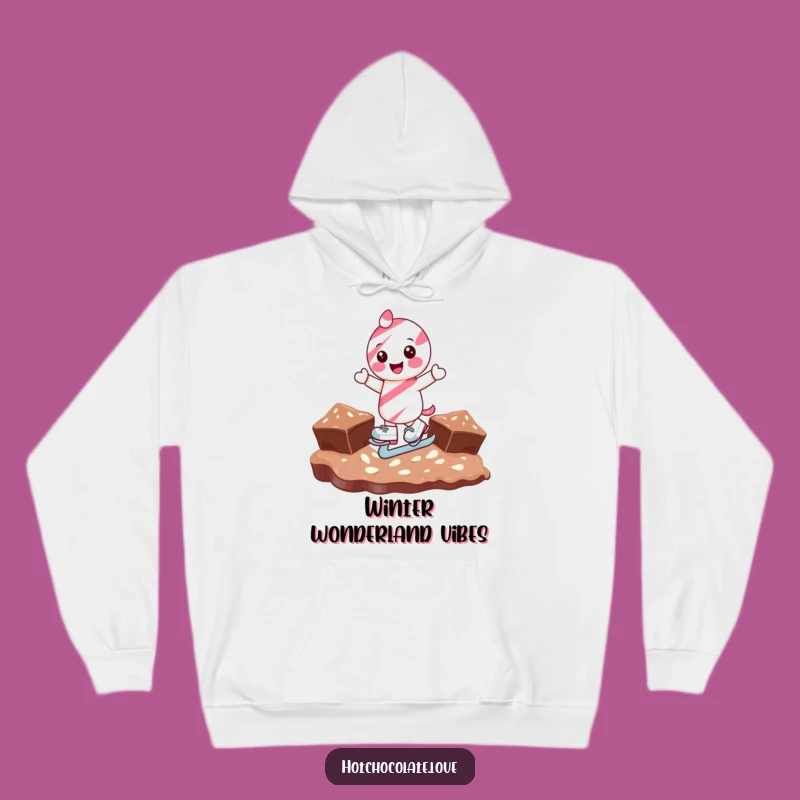 Cozy Funny Candy Cane Ice Skating Hoodie: Warm Winter Laughs Guaranteed