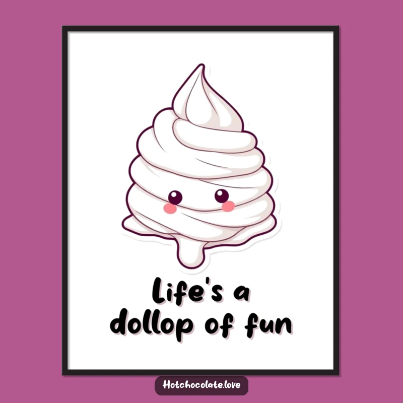 Free Printable Whipped Cream Wall Art: Funny Downloadable Decor for Joyful Spaces!