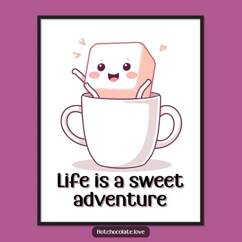 Playful Sugar Cube Printable Wall Art: Free Downloadable Motivational Art