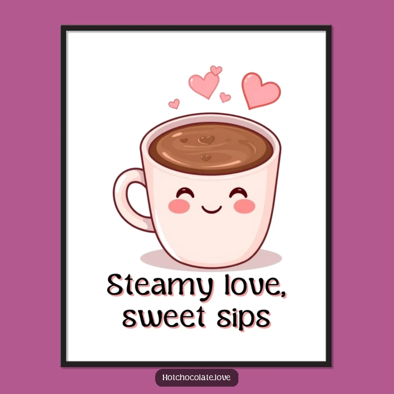 Free Printable Wall Art: Hot Chocolate Mug Cozy Downloadable Decor