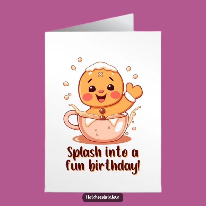 Free Printable Gingerbread Birthday Card: Cozy Fun, Downloadable Funny Gift
