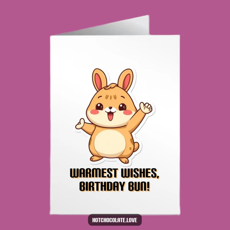 Cinnamon Bun Birthday Card Free Printable - Warm Wishes Downloadable Art