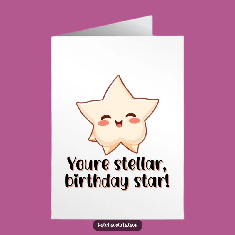 Free Printable Birthday Card: Proud Star Anise - Elegant & Funny Download
