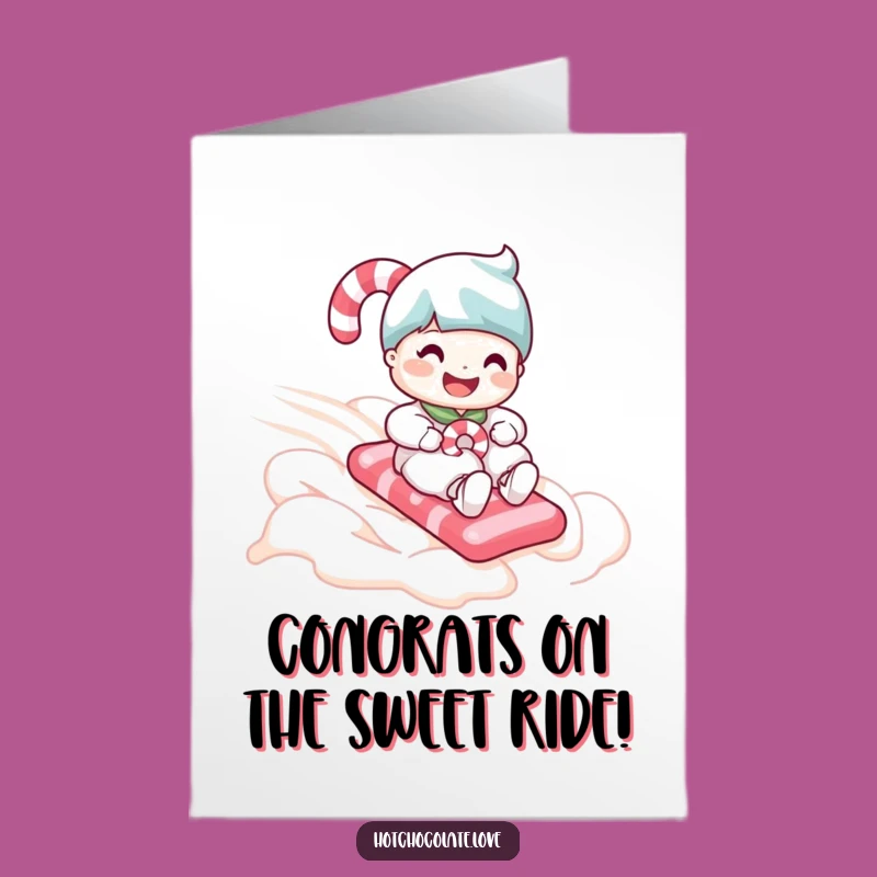 Free Printable Congratulations Card: Candy Cane Whipped Cream Fun Downloadable Celebration