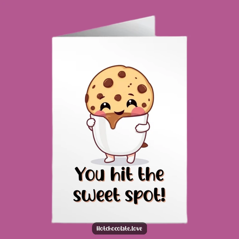 Free Printable Cookie Congrats Card: Sweet Dip, Downloadable Funny Gift