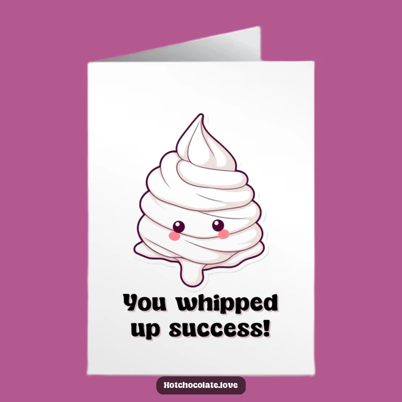 Free Printable Whipped Cream Congrats Card: Hilarious Downloadable Gift for Sweet Successes!