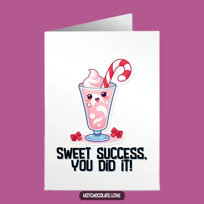 Free Printable Congrats Card: Festive Candy Cane Drink Swirl, Hilarious Downloadable Gift