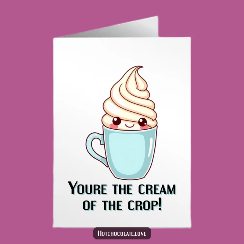 Free Printable Whipped Cream Mug Congrats Card - Funny Downloadable DIY Gift