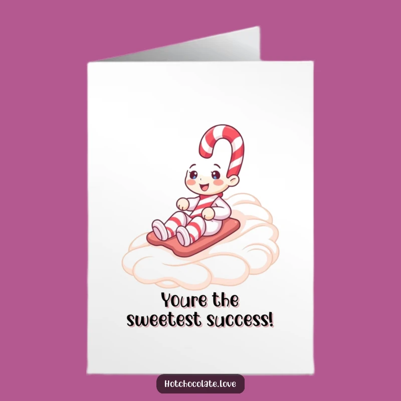 Free Printable Congrats Card: Candy Cane Celebration, Funny Downloadable Gift