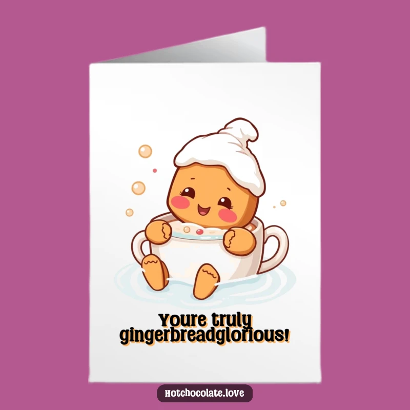 Free Printable Congrats Card: Gingerbread Dip, Funny Downloadable Gift