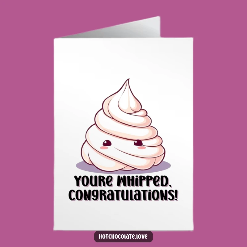 Funny Congratulations Card: Free Printable Whipped Cream Dollop Downloadable Gift