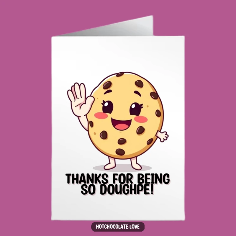 Free Printable Thank You Card: Cookie High-Five for Everything!
