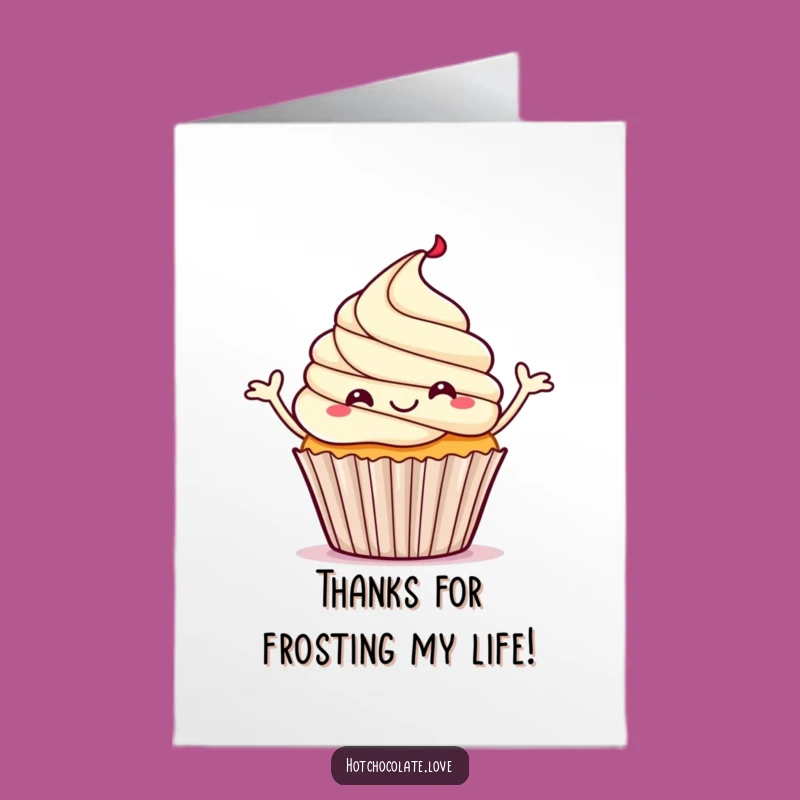 Free Printable Thank You Card: Dancing Cupcake Sweetens Your Gratitude, Print at Home!