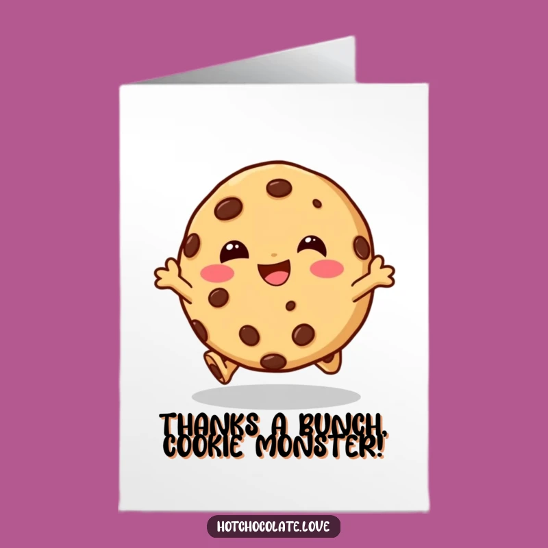 Thank You Cookie Card Free Printable - Sweet Gratitude Downloadable Art