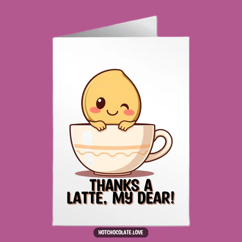 Free Printable Thank You Card: Coffee Bean Gratitude, Humorous Downloadable Gift