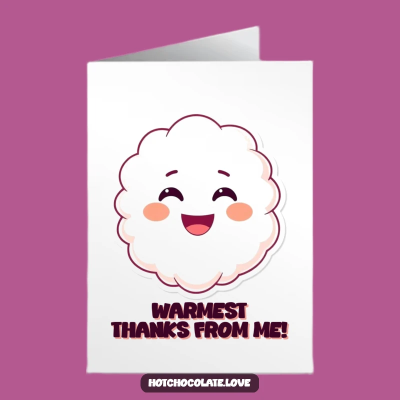 Free Printable Thank You Card: Smiling Steam, Funny Downloadable Gratitude