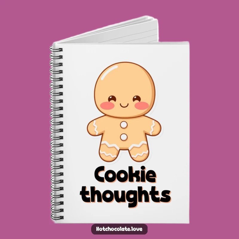 Funny Shy Gingerbread Man Notebook: Record Your Sweetest Thoughts with Warmth