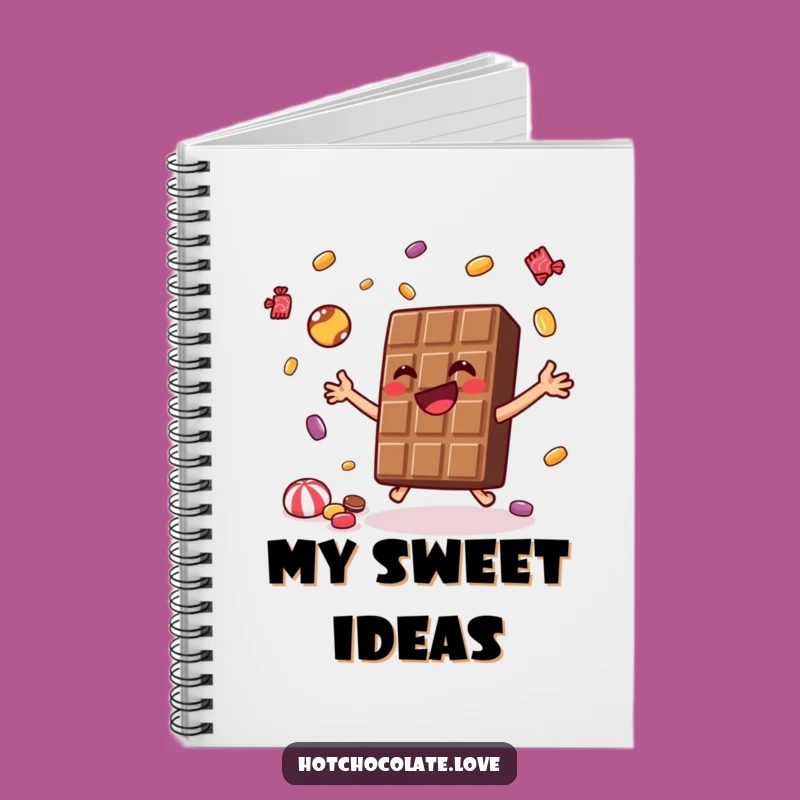 Funny Chocolate Juggling Notebook: Sweet Notes Gift, Perfect for Ideas