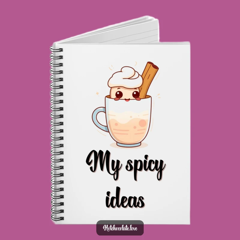 Funny Cinnamon Stick Notebook: Proud Warm Drink Character Journal