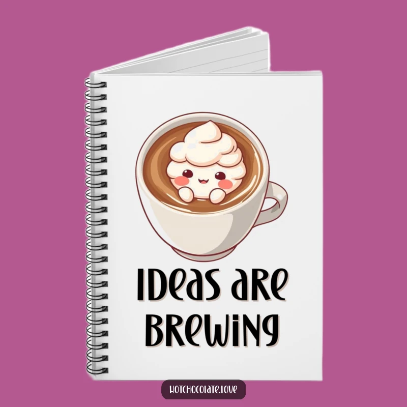 Funny Cocoa Puff Notebook: Playful Character in Hot Drink, Ideal for Jotting Funny Gifts