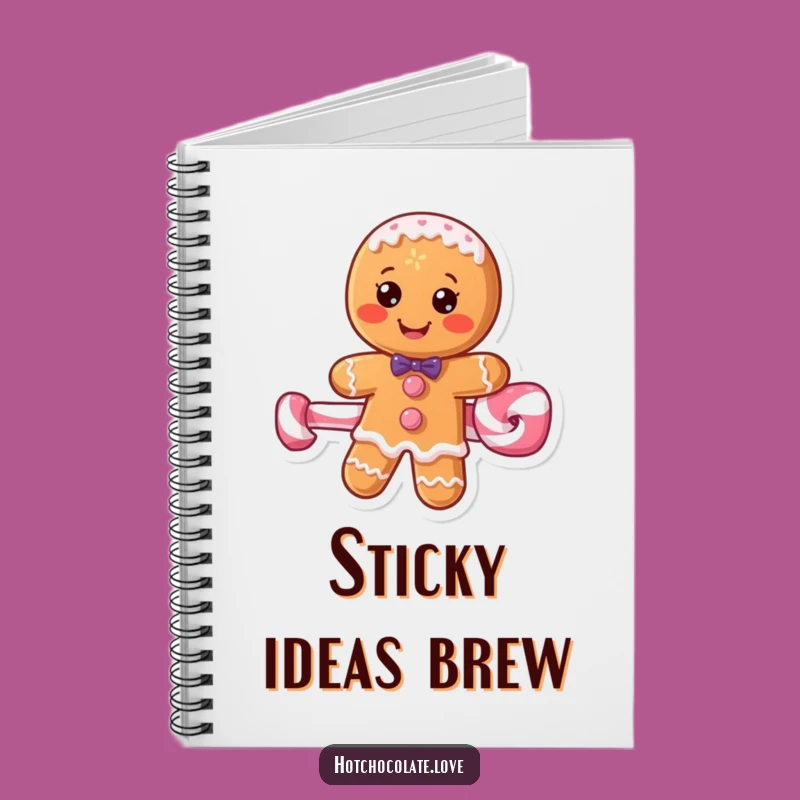 Funny Gingerbread Man Notebook - Hilarious Journal for Sweet Ideas Gift