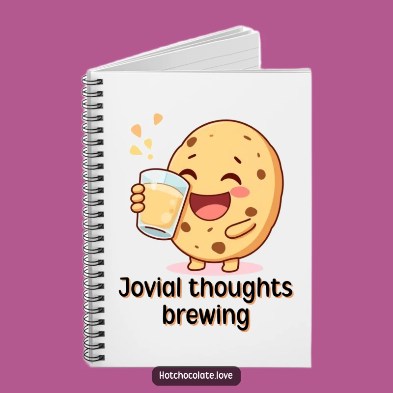 Funny Happy Cookie Notebook: Jot Down Ideas with Jovial Sips and Cheerful Thoughts