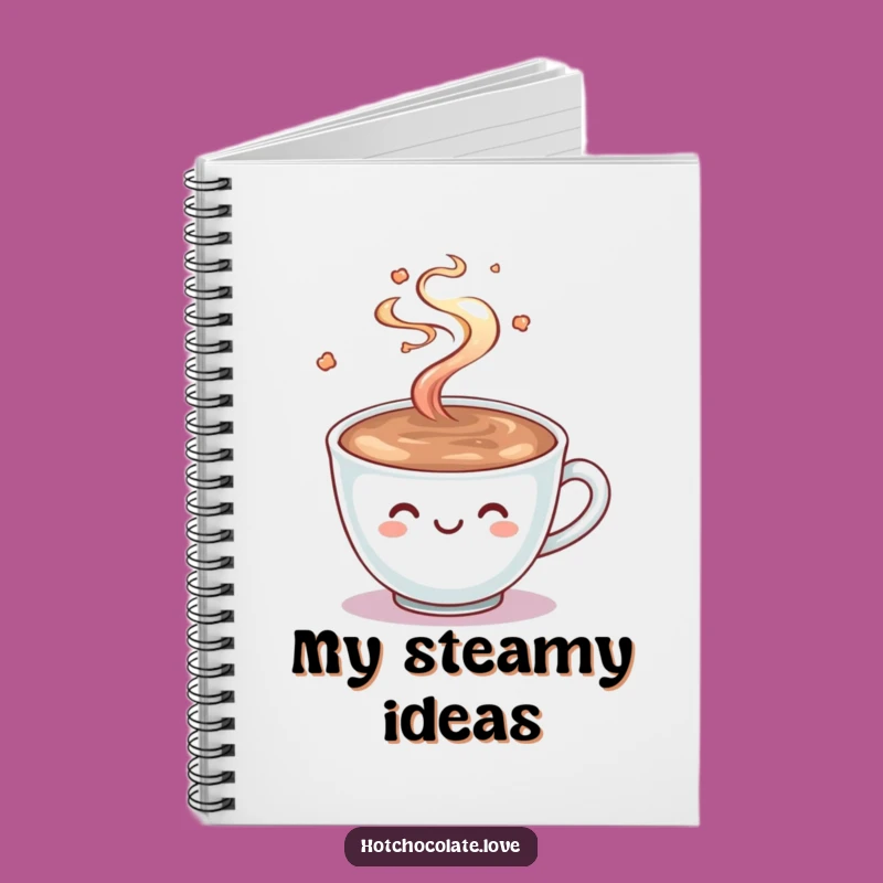 Funny Hot Chocolate Notebook: Smiling Cocoa Cup Journal Funny Gift