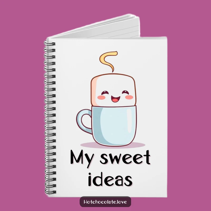 Funny Marshmallow Stirring Notebook - Write Down Your Sweetest Thoughts