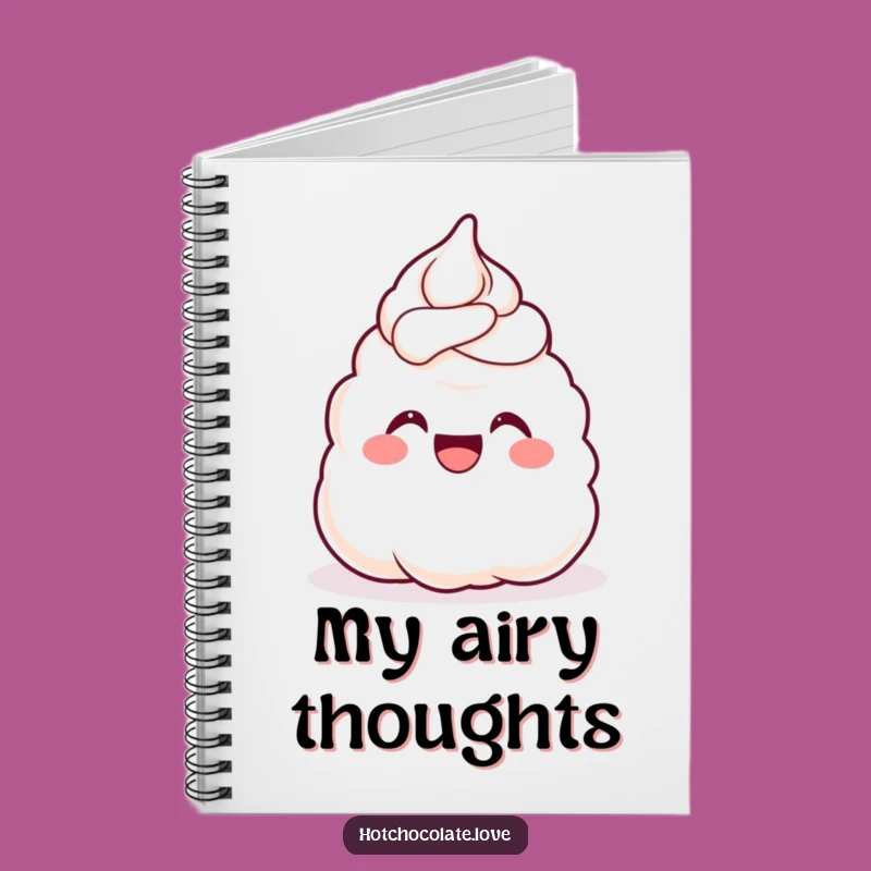 Funny Whipped Cream Notebook: Jot Down Sweet Ideas with Joyful Flair