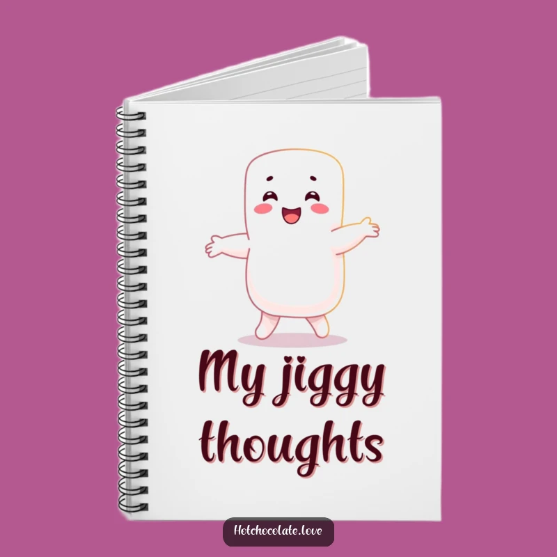 Funny Marshmallow Dance Notebook: Sweet Character Journal Funny Gift