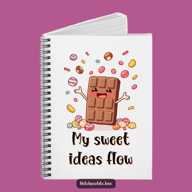Funny Juggling Chocolate Bar Notebook - Jot Down Sweet Ideas!