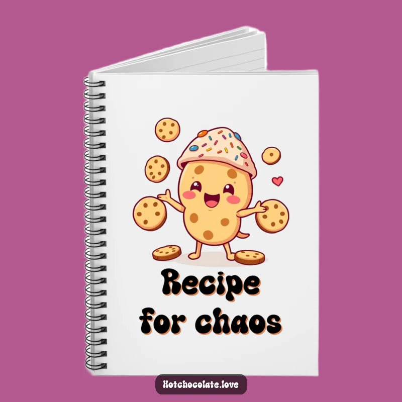 Funny Cookie Juggler Notebook: Sprinkle Hat Character Journal, Perfect Funny Gift