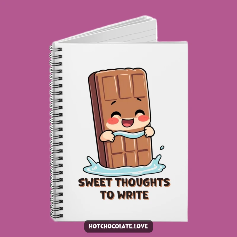Funny Chocolate Bar Dip Notebook - Write Down Sweet Ideas