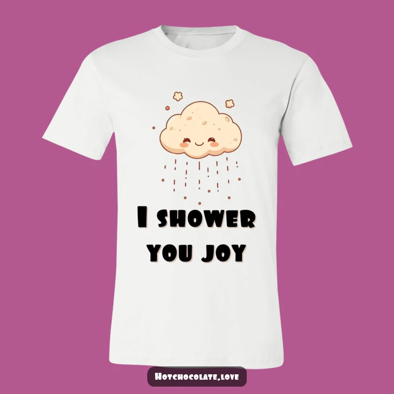 Funny Cocoa Cloud T-Shirt: Hilarious Raining Chocolate Powder Tee