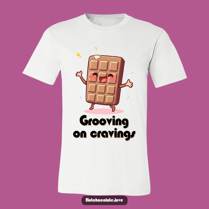 Funny Dancing Chocolate Bar T-Shirt: Sweet Moves for Dessert Lovers